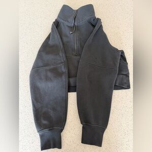 Lululemon Athletica Black Scuba Half-Zip Sweatshirt